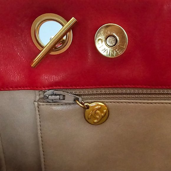 CHANEL Satin Lambskin Chain Shoulder Bag Quilted Ball Charm Gold Hardware - Picture 3 of 16